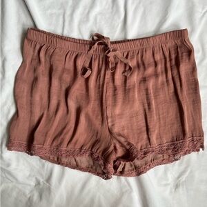 Rusty pink aerie sleep shorts size extra small